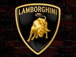 Logo xe Lamborghini với 2 màu Vàng - đen