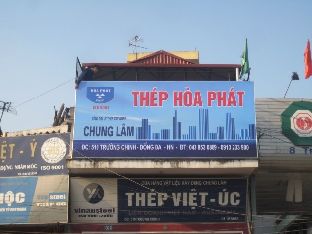 Thiết kế, thi công biển hiệu cửa hàng tại Hà Nội